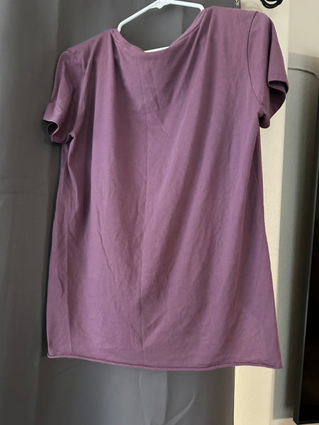 Short sleeve hi-lo shirt