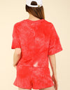 VERY J Quilted Washed Crop Top and Shorts Set