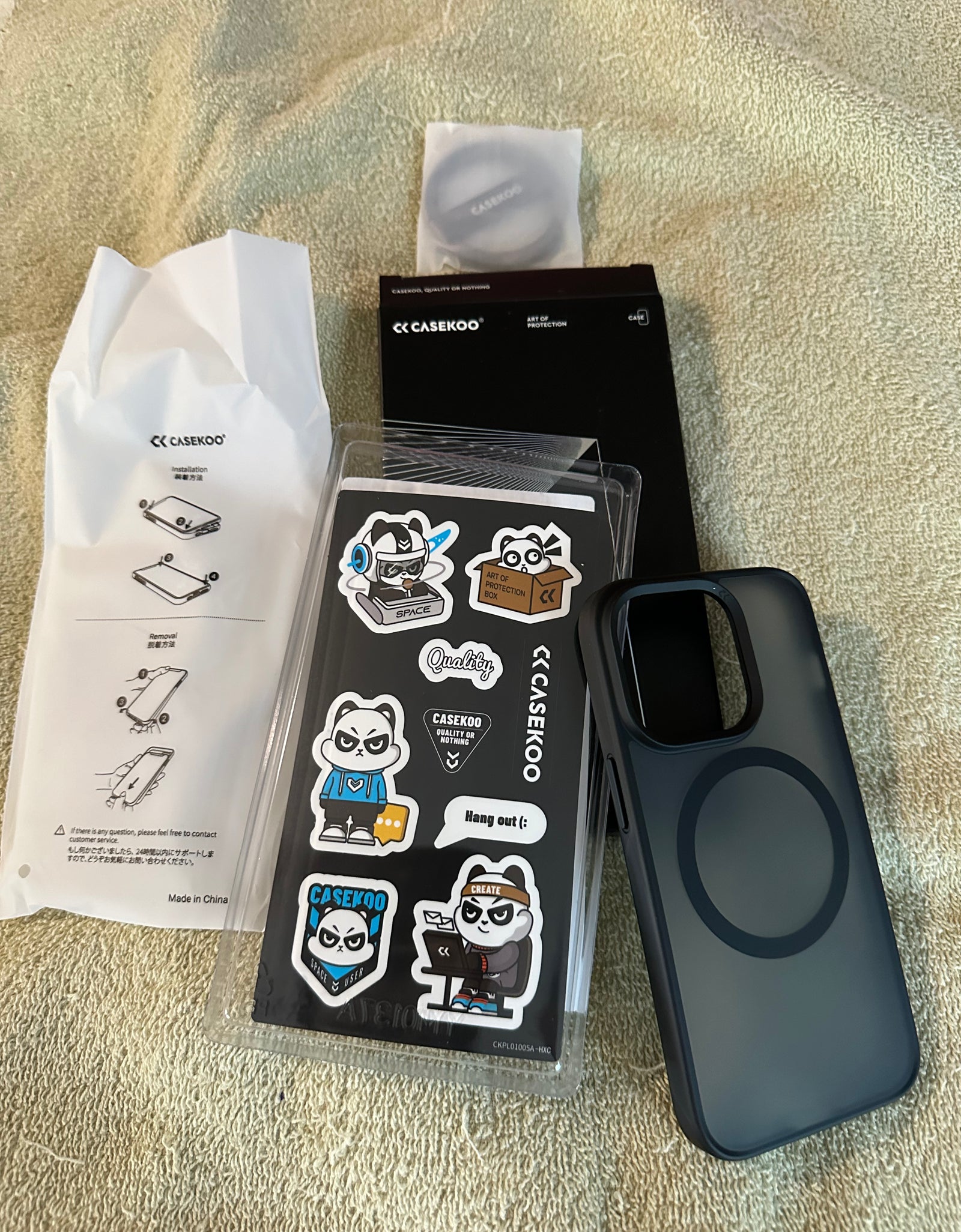 Phone case with stickers *Preowned*