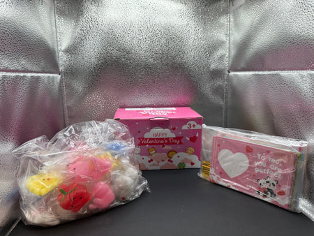 Valentine's Day cards and squishies