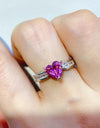 1 Carat Moissanite 925 Sterling Silver Ring