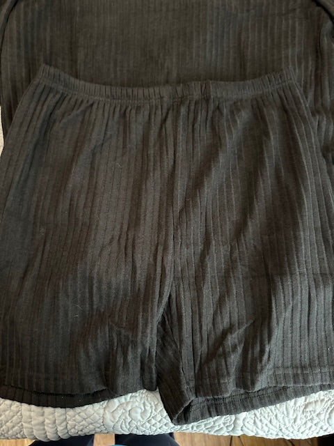 Women's 2-piece long sleeve and shorts sets
