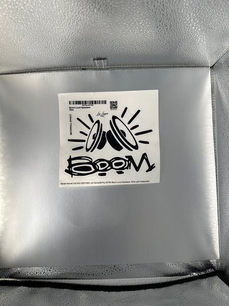 "BOOM" Loud speaker sticker