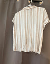 Fortune Ivy hi-lo button-up shirt XL