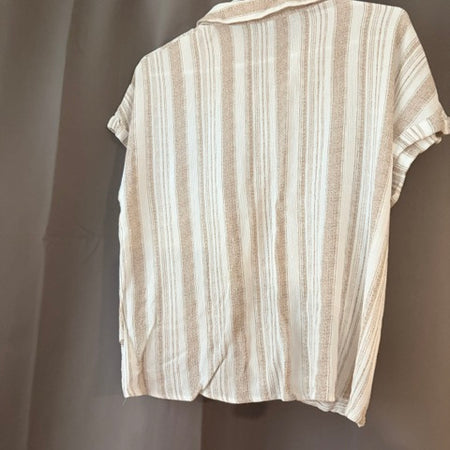 Fortune Ivy hi-lo button-up shirt XL