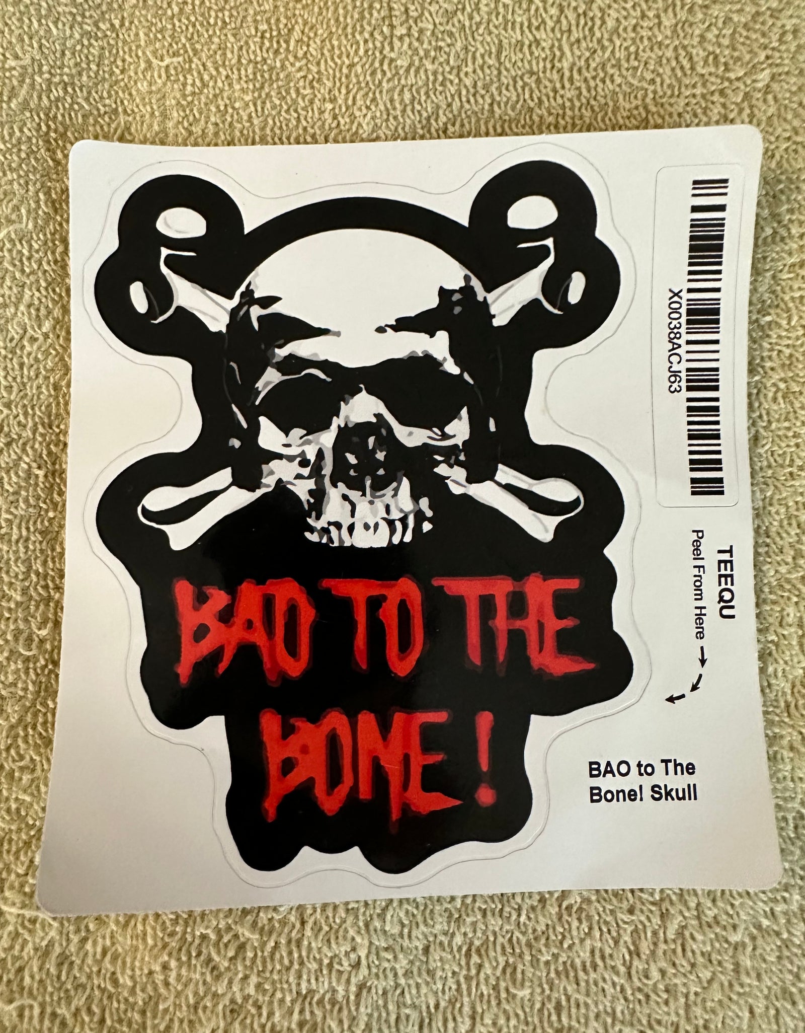 Bad to the bone sticker