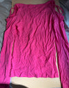 Women's pink cold-shoulder long-sleeve shirt *Preowned*