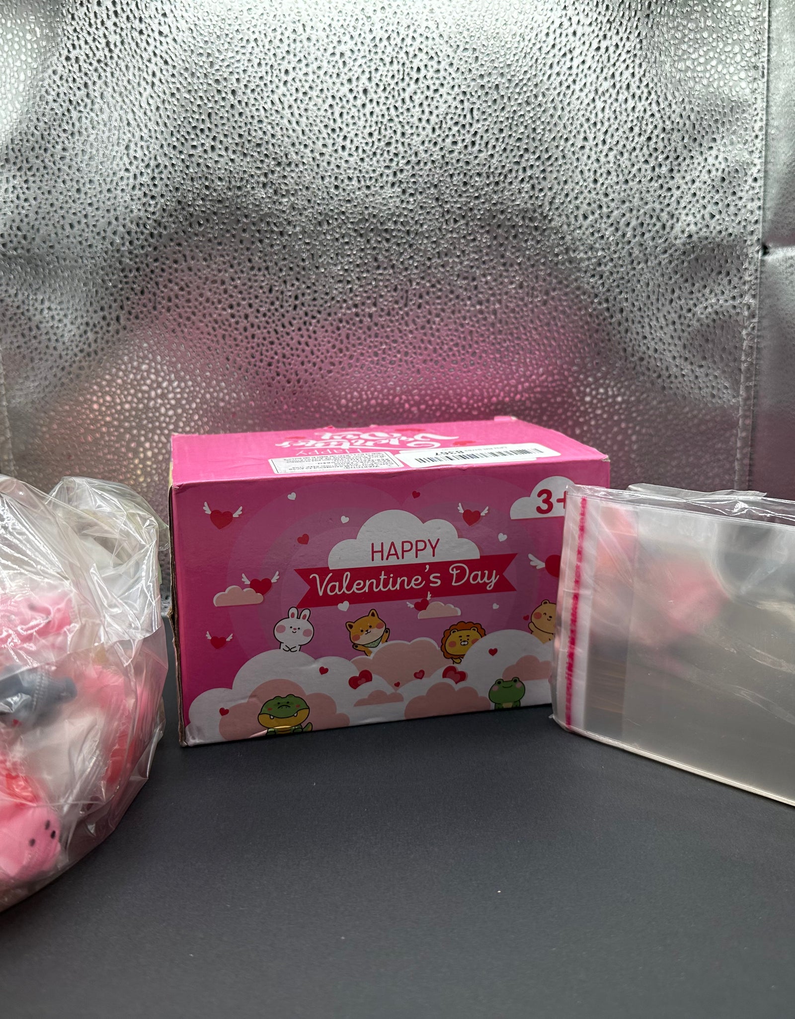 Valentine's Day cards and squishies