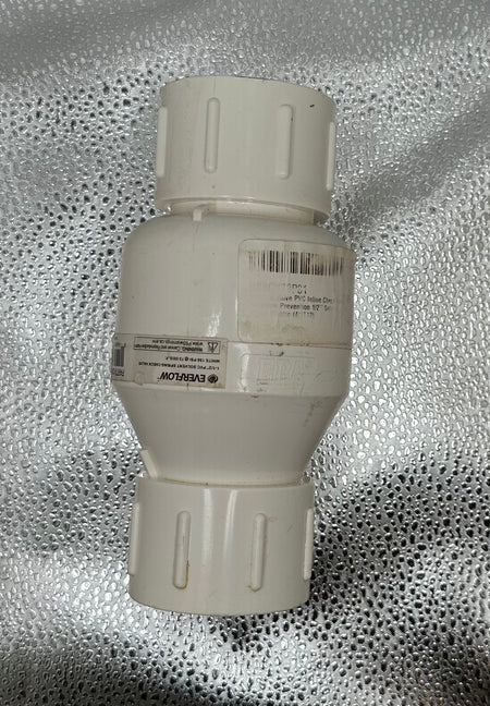 Everflow 1 1/2" PVC Solvent Spring Check Valve *Preowned*