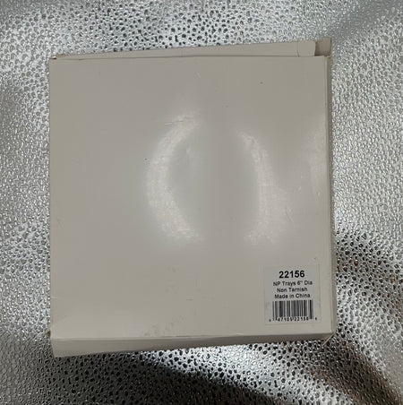 NP Trays 6" Diameter Non Tarnish *Preowned*
