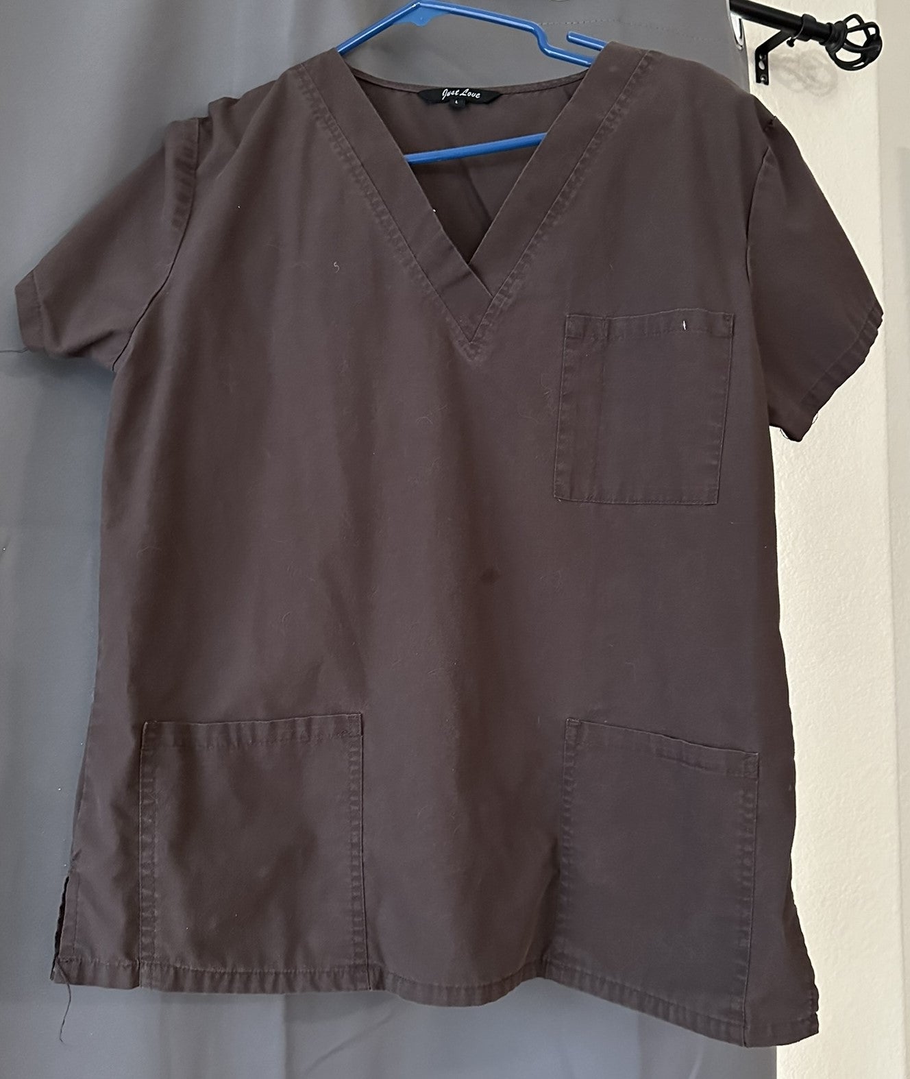 Just Love brown scrub set *Preowned*