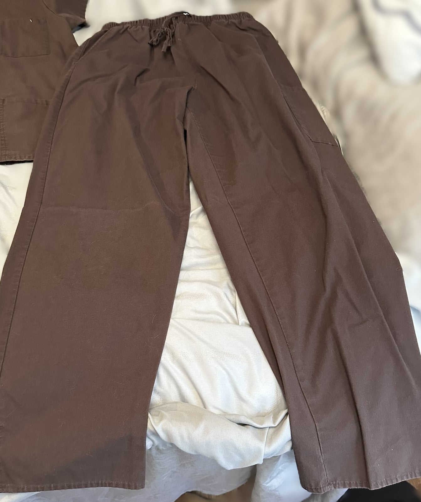 Just Love brown scrub set *Preowned*