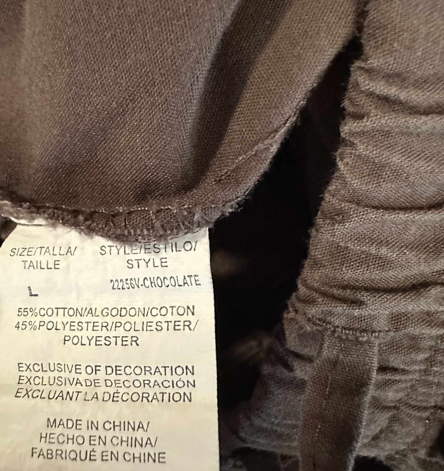 Just Love brown scrub set *Preowned*
