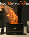 Kinscoter Aroma Diffuser Air Humidifier Ultrasonic Cool Mist Maker Fogger Led Essential Oil Flame Lamp Difusor