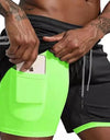 2022 Sport Shorts Men Sportswear Double-deck Running Shorts 2 In 1 Beach Bottoms Summer Gym Fitness Training Jogging Short Pants