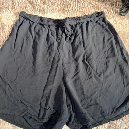 Plus Size Paper Bag Shorts