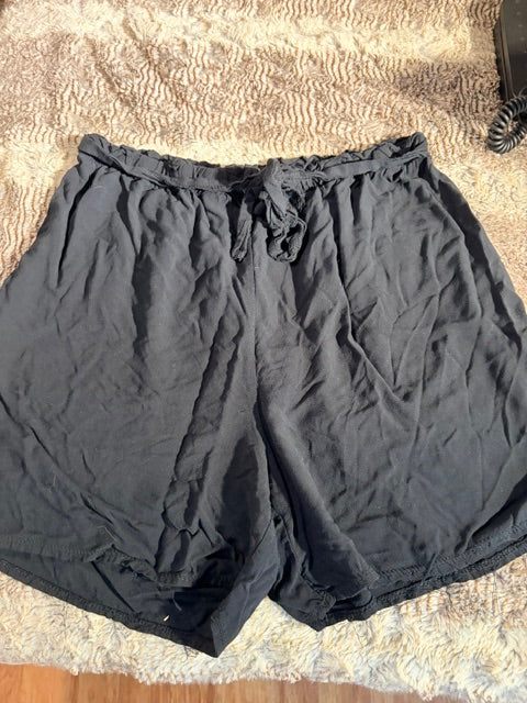 Plus Size Paper Bag Shorts