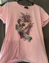 Harley Davidson women's pink skull shirt