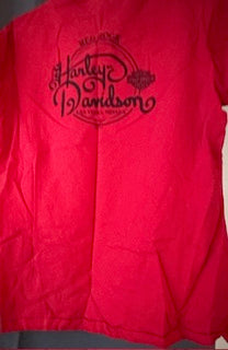 Harley Davidson red skull shirt