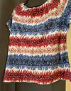 Women's red/white/blue T-shirt
