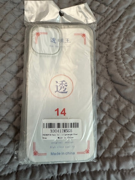 Clear cellphone cover