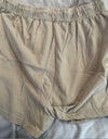 Women's khaki drawstring shorts